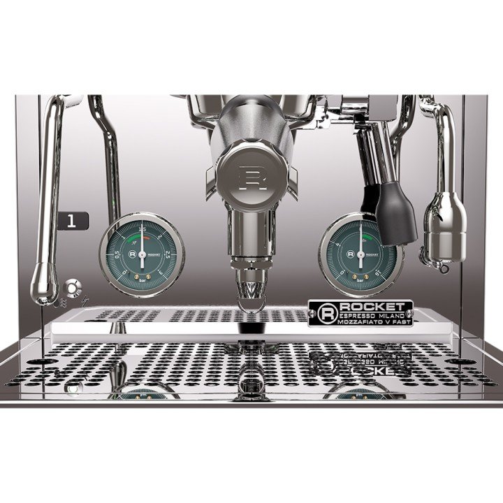 Rocket Mozzafiato Fast V Stål Espressomaskine Inkl. Eureka Atom W 65 Casa Mat Sort Espressokværn