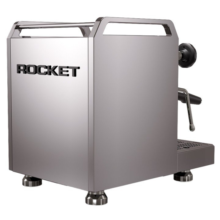 Rocket Mozzafiato Fast V Stål Espressomaskine Inkl. Eureka Atom W 65 Casa Mat Sort Espressokværn