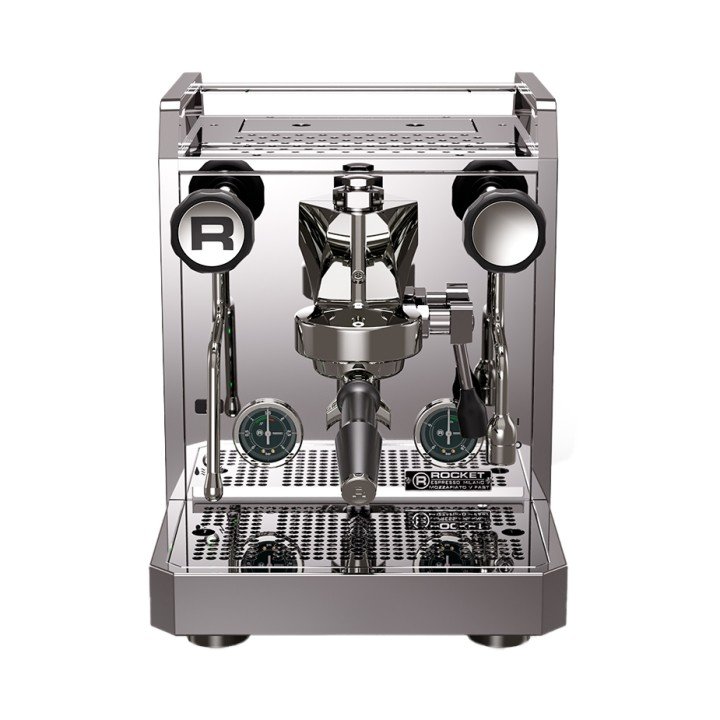 Rocket Mozzafiato Fast V Stål Espressomaskine Inkl. Eureka Atom W 65 Casa Mat Sort Espressokværn