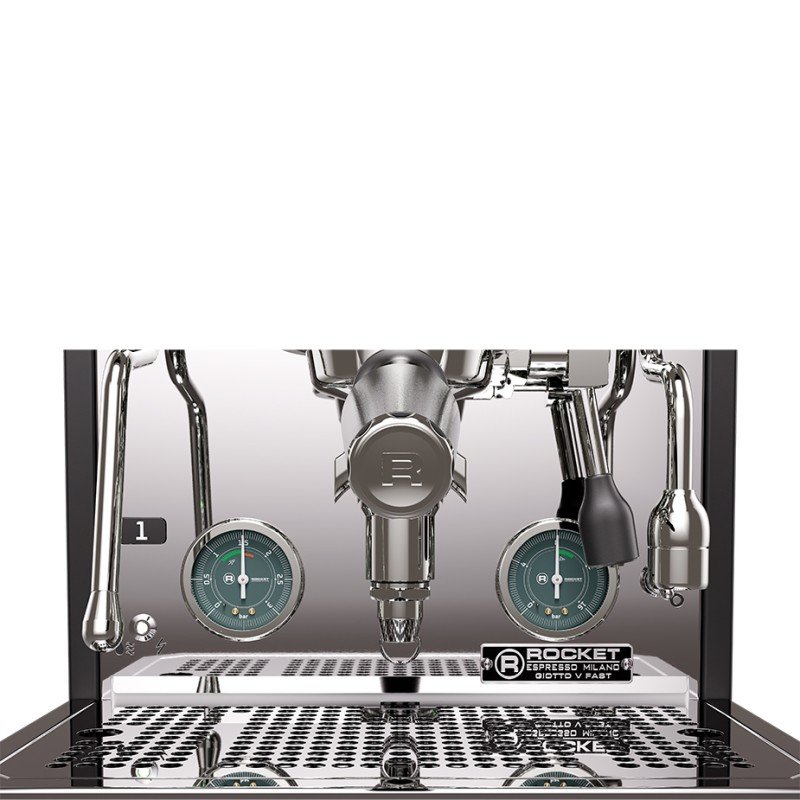 Rocket Giotto Fast V Sort Espressomaskine Inkl. Eureka Mignon Libra 65 Chrome/Mat Sort Espressokværn