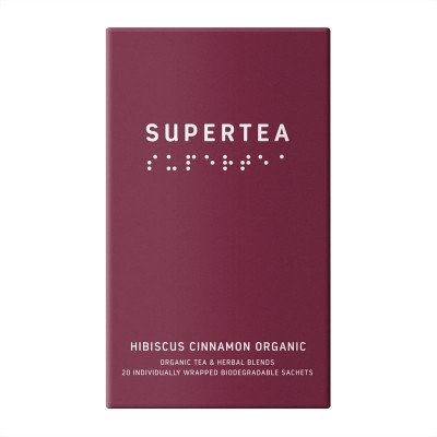 Supertea Hibiscus Cinnamon Økologisk Tebreve 20 stk
