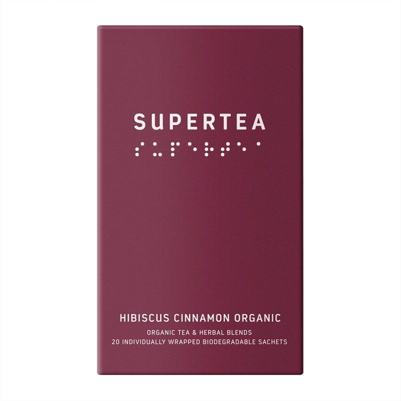 Supertea Hibiscus Cinnamon Økologisk Tebreve 20 stk