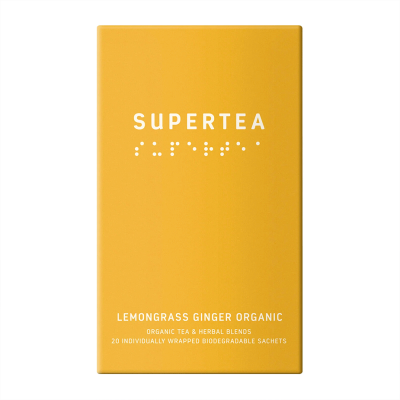 Supertea Lemongrass Ginger Økologisk Tebreve 20 stk