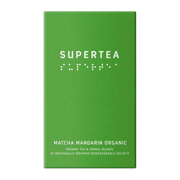 Supertea Matcha Mandarin Økologisk Tebreve 20 stk