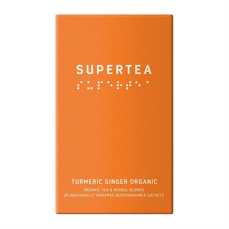 Supertea Turmeric Ginger Økologisk Tebreve 20 stk