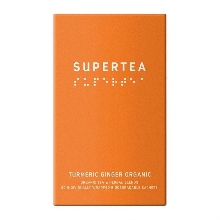 Supertea Turmeric Ginger Økologisk Tebreve 20 stk