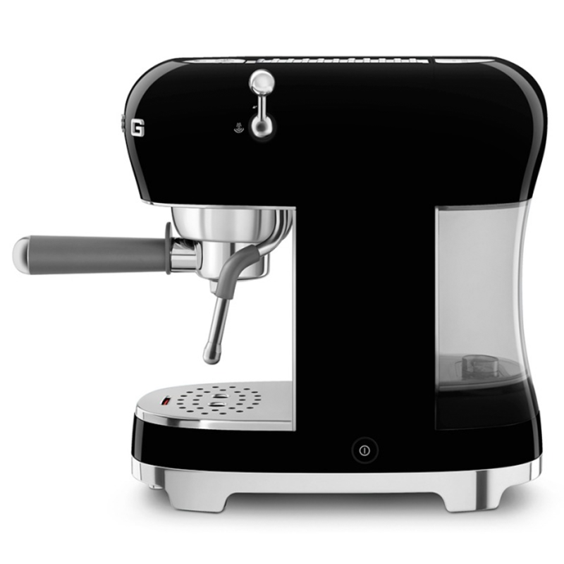Smeg ECF02BLEU Espressomaskine Sort Inkl. Smeg CGF11BLEU Kaffekværn Sort