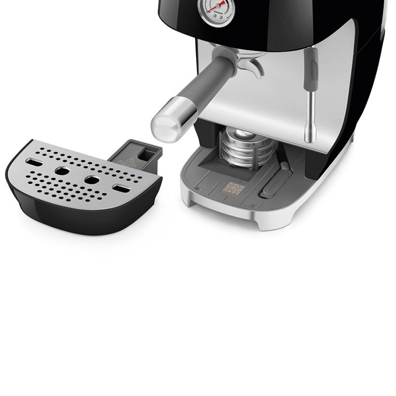 Smeg ECF03BLEU Manuel Espressomaskine Sort