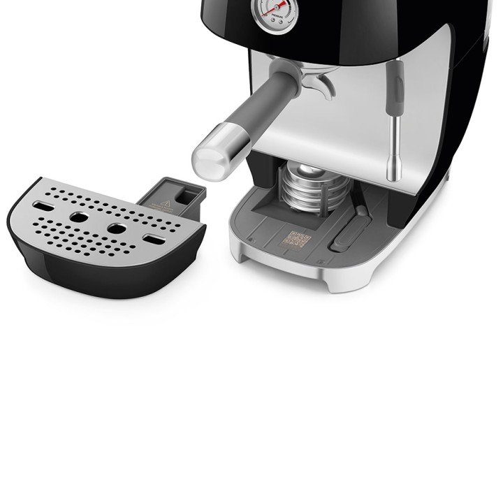 Smeg ECF03BLEU Manuel Espressomaskine Sort