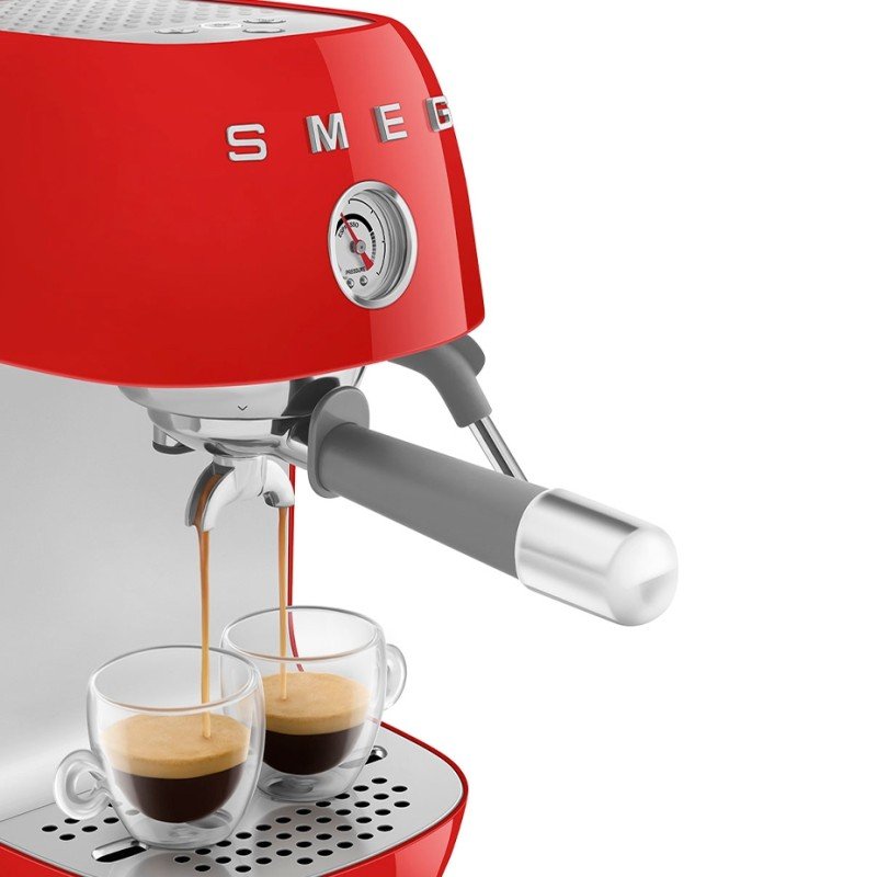 Smeg ECF03RDEU Manuel Espressomaskine Rød