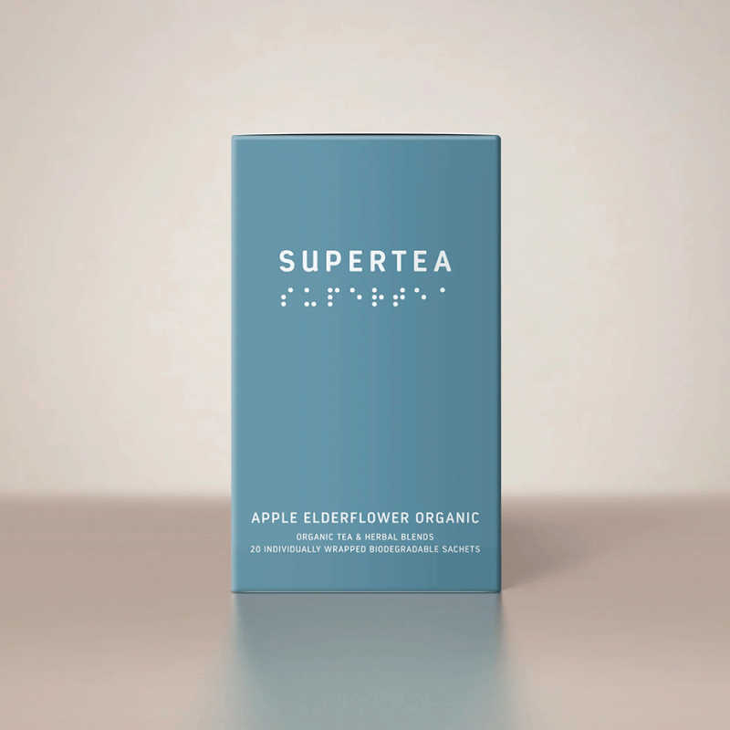 Supertea Apple Elderflower Økologisk Tebreve 20 stk