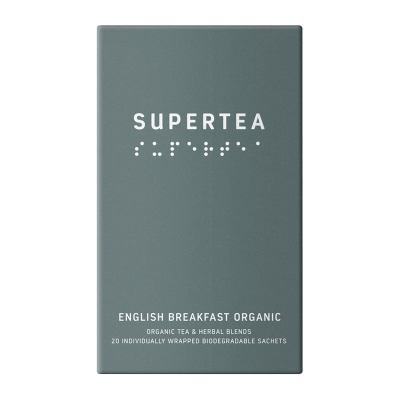 Supertea English Breakfast Økologisk Tebreve 20 stk