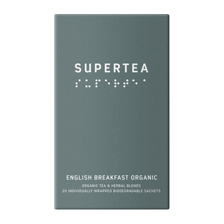 Supertea English Breakfast Økologisk Tebreve 20 stk