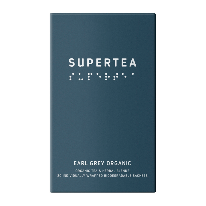 Supertea Earl Grey Økologisk Tebreve 20 stk