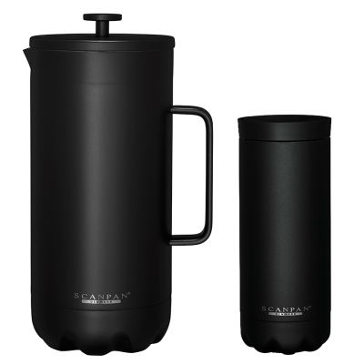 Scanpan Termo Stempelkande Black & Scanpan Termokrus 0,28 L Black