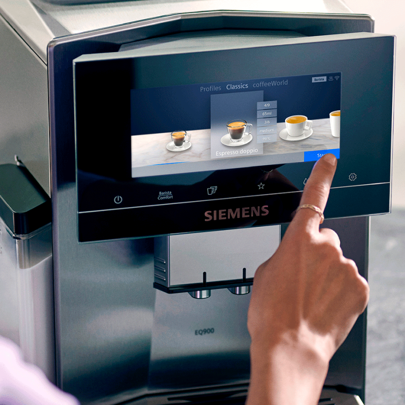 Siemens TQ903R03 EQ900 Espressomaskine Inkl. Rigtig Kaffe Mixpakke 6kg Hele kaffebønner