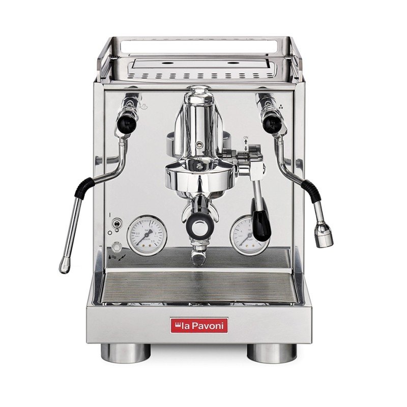 La Pavoni New Cellini Evolution LPSCVS01NO Espressomaskine Inkl. Mahlkönig X54 Espressokværn Chrome