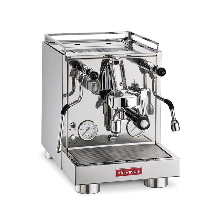 La Pavoni New Cellini Evolution LPSCVS01NO Espressomaskine Inkl. Eureka Mignon Libra 65 Chrome Espressokværn