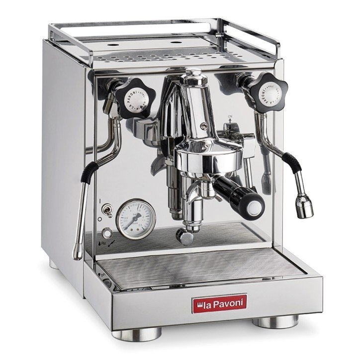 La Pavoni New Cellini Classic LPSCCS01EU Espressomaskine Inkl. Eureka Mignon Zero 65 Speedy Chrome Espressokværn