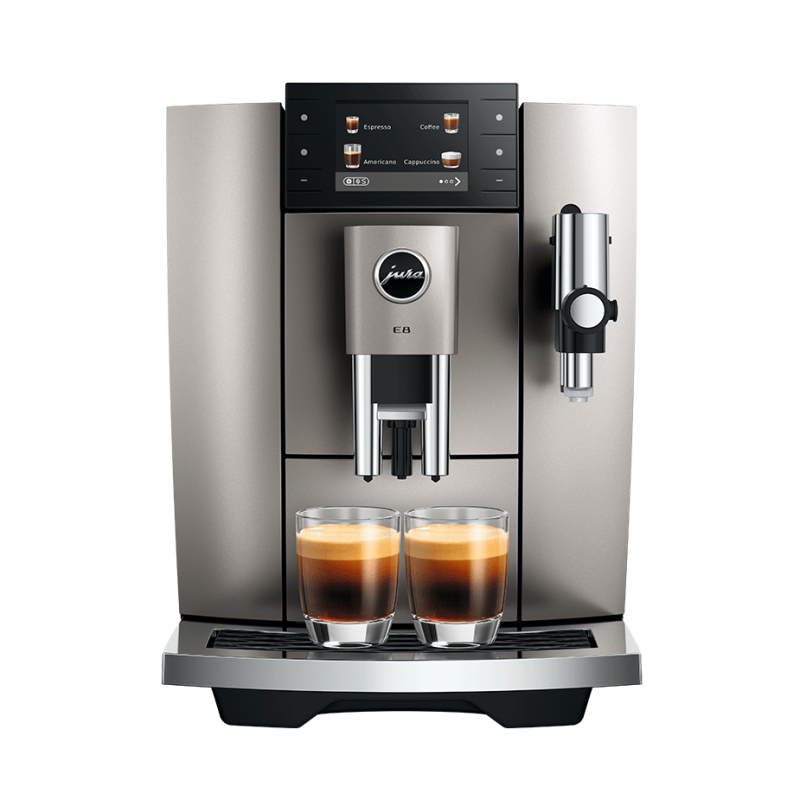 DEMO Jura E8 (ED) Midnight Silver Espressomaskine Inkl. Startpakke (DK sprog)