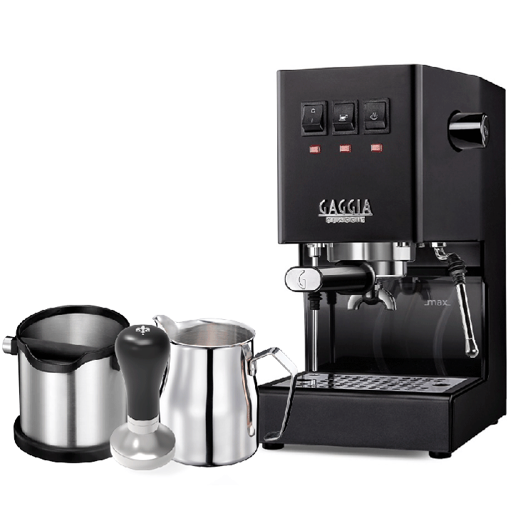 Gaggia Classic E24 Sort Espressomaskine Inkl. Baristaudstyr