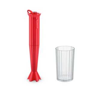Alessi Plissé Stavblender m. Beholder Rød