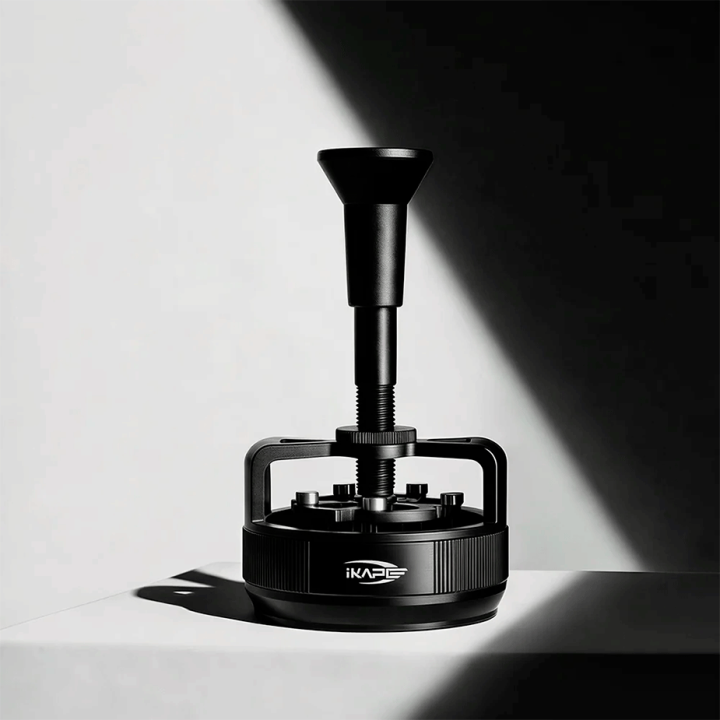 IKAPE One-Press Spring-Back Espresso WDT Tool 54 mm Sort