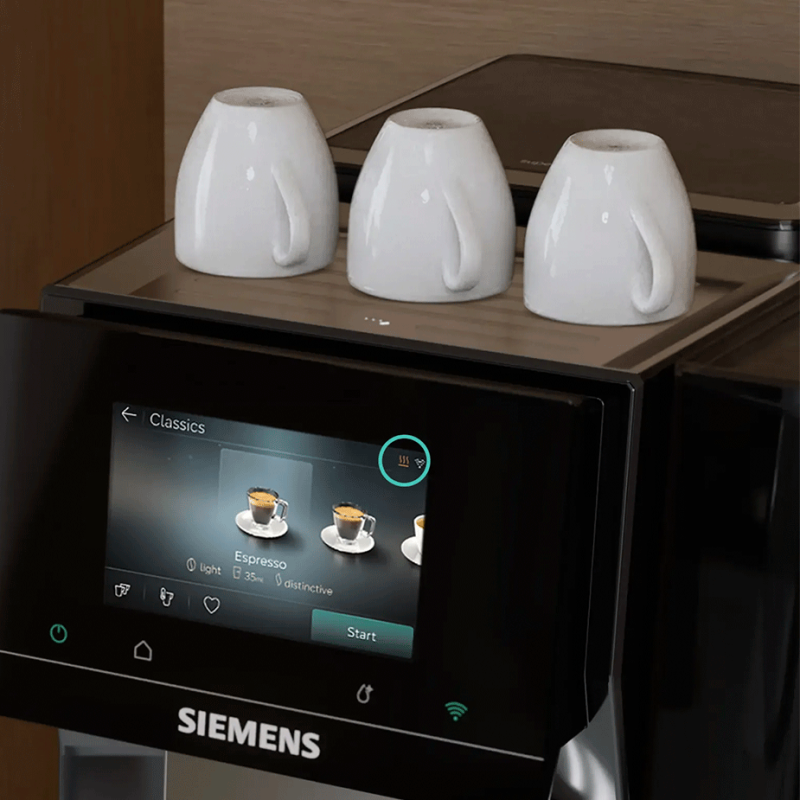 Siemens TP725EM7 EQ700 Inox Sølvmetallic Espressomaskine Inkl. Mælkekande Glas