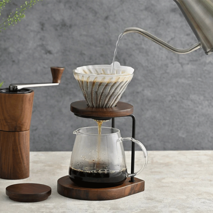 Hario Drip Stand Set Valnøddetræ