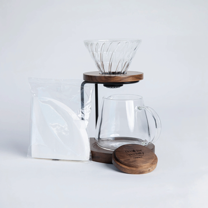 Hario Drip Stand Set Valnøddetræ