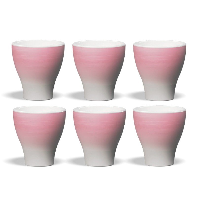 Club House Volcano Double Espressokop Pink 12,5 cl 6 Stk
