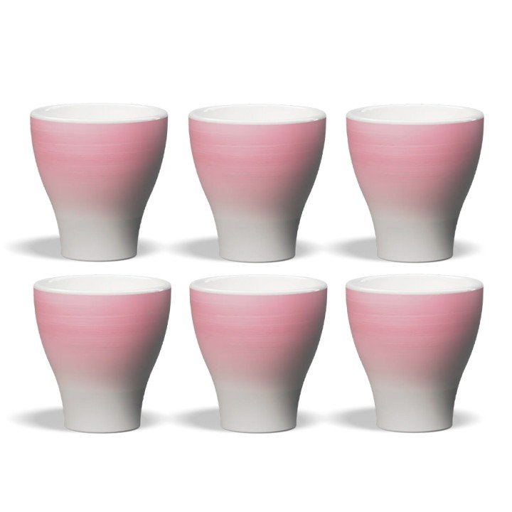 Club House Volcano Double Espressokop Pink 12,5 cl 6 Stk