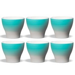 Club House Volcano Cappuccinokop Light Blue 21 cl 6 Stk