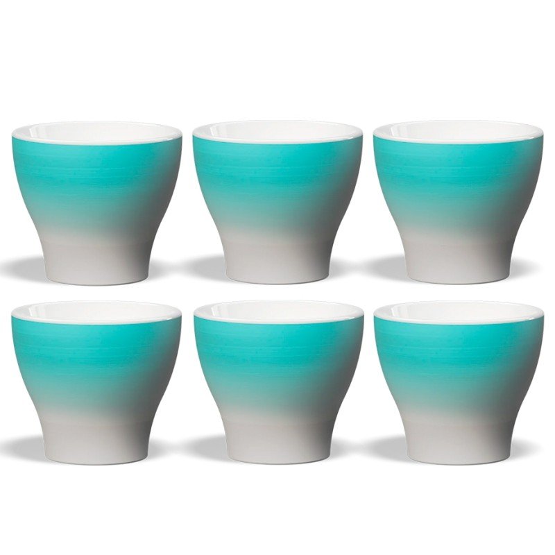 Club House Volcano Cappuccinokop Light Blue 21 cl 6 Stk