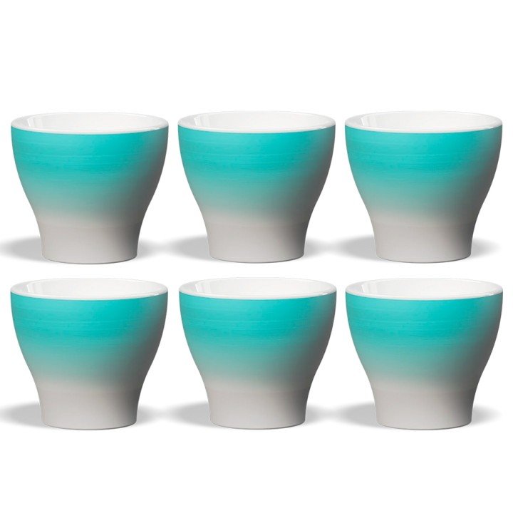 Club House Volcano Cappuccinokop Light Blue 21 cl 6 Stk