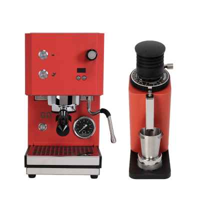Profitec GO 2.0 Rød Espressomaskine Inkl. Profitec TWIST SD54 Rød Espressokværn