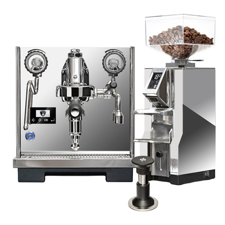 Eureka Constanza R Espressomaskine Inkl. Mignon Libra 55 & Regolo Justerbar Kalibreret Tamper 58 mm