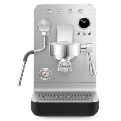 DEMO Smeg EMC02BLMEU Minipro Semiautomatisk Espressomaskine Sort