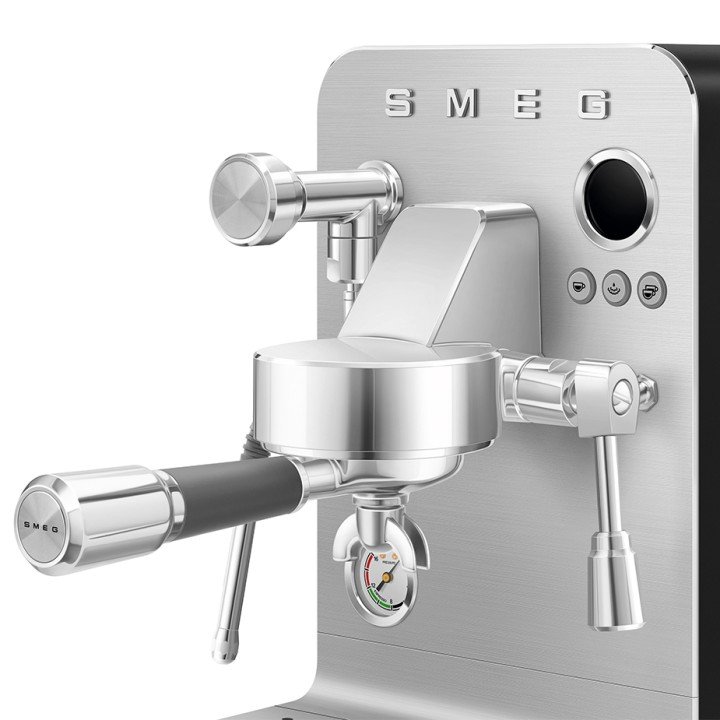 DEMO Smeg EMC02BLMEU Minipro Semiautomatisk Espressomaskine Sort