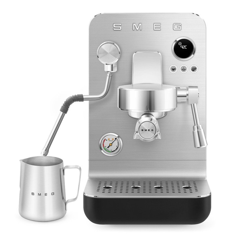 DEMO Smeg EMC02BLMEU Minipro Semiautomatisk Espressomaskine Sort