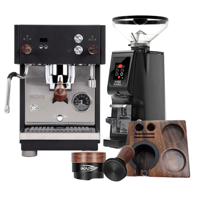 Profitec MOVE Espressomaskine - Exclusive Line Inkl. Eureka Atom W 65 Casa Mat Sort Espressokværn & Ikape Baristatilbehør