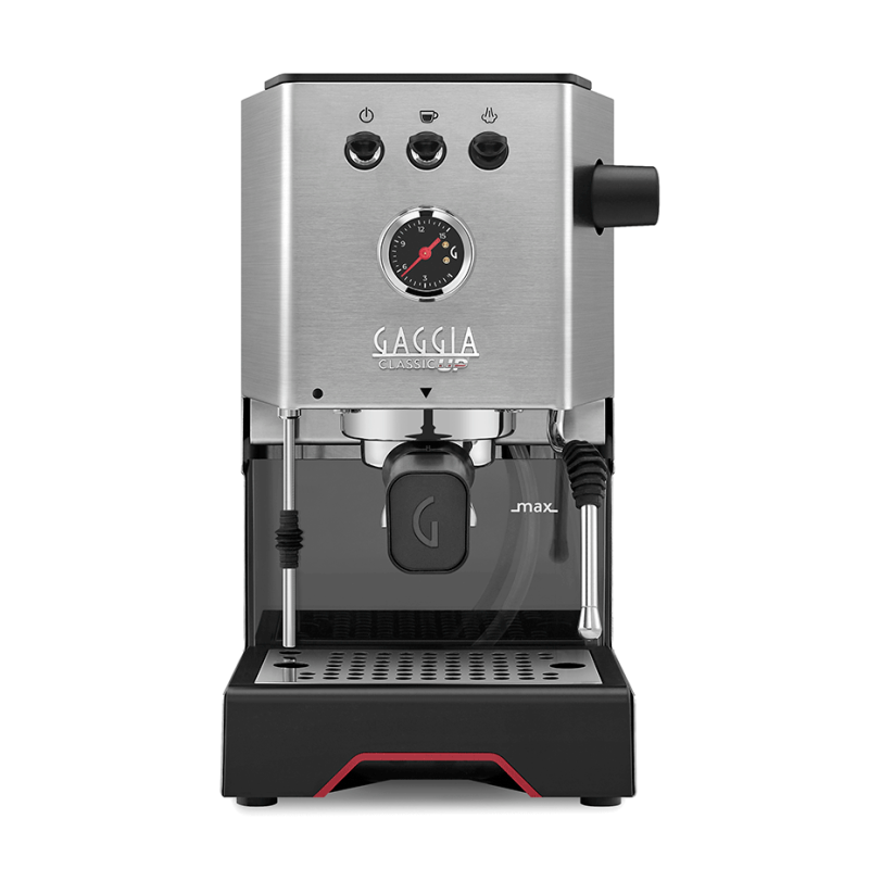 Gaggia Classic UP Stål Espressomaskine Inkl. Eureka Mignon Libra 55 Chrome/Mat Sort Espressokværn