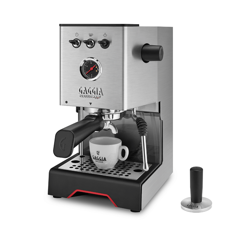 Gaggia Classic UP Stål Espressomaskine Inkl. Eureka Mignon Libra 55 Chrome/Mat Sort Espressokværn