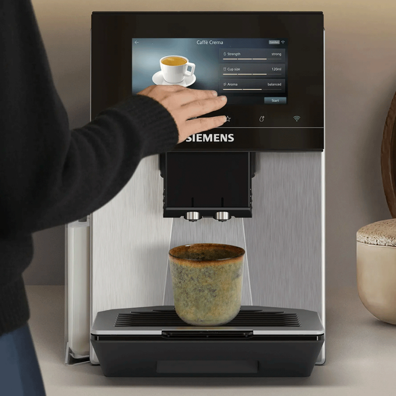Siemens TQ923E03 EQ900 Espressomaskine Inkl. Plejepakke & 2x1kg Rigtig Kaffe Hele kaffebønner
