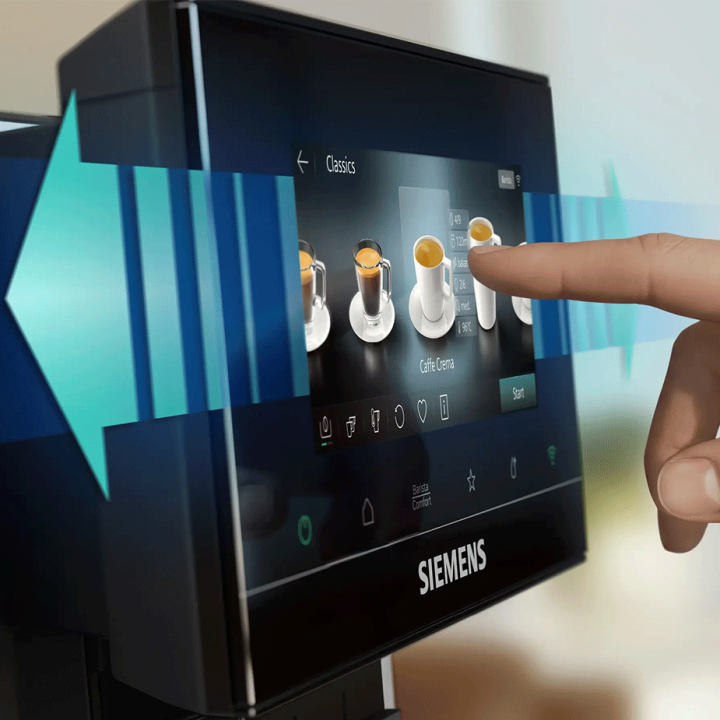 Siemens TQ923E03 EQ900 Espressomaskine Inkl. Plejepakke & 2x1kg Rigtig Kaffe Hele kaffebønner