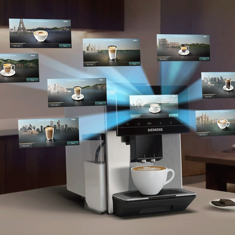 Siemens TQ923E03 EQ900 Espressomaskine Inkl. Plejepakke & 2x1kg Rigtig Kaffe Hele kaffebønner