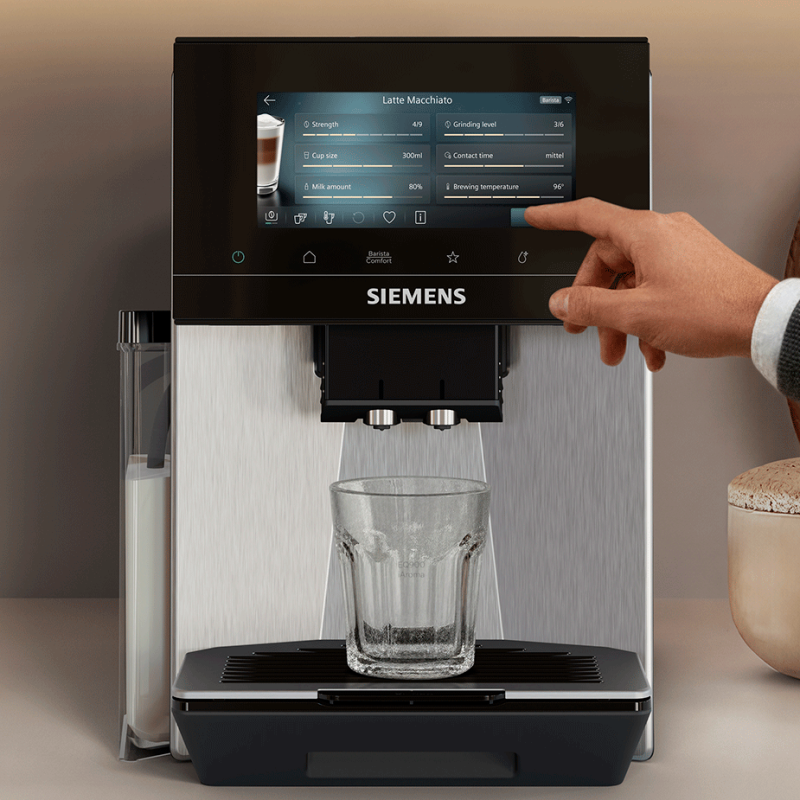 Siemens TQ923E03 EQ900 Espressomaskine Inkl. Plejepakke & 2x1kg Rigtig Kaffe Hele kaffebønner