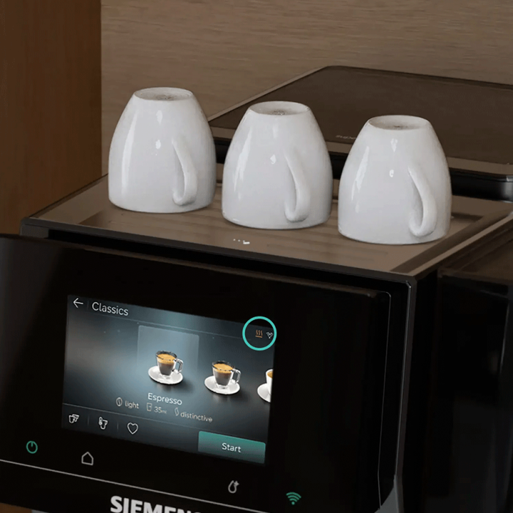 Siemens TP727E06 EQ700 Midnat Sølvmetallic Espressomaskine inkl. Plejepakke & 2x1kg Rigtig Kaffe Hele Kaffebønner