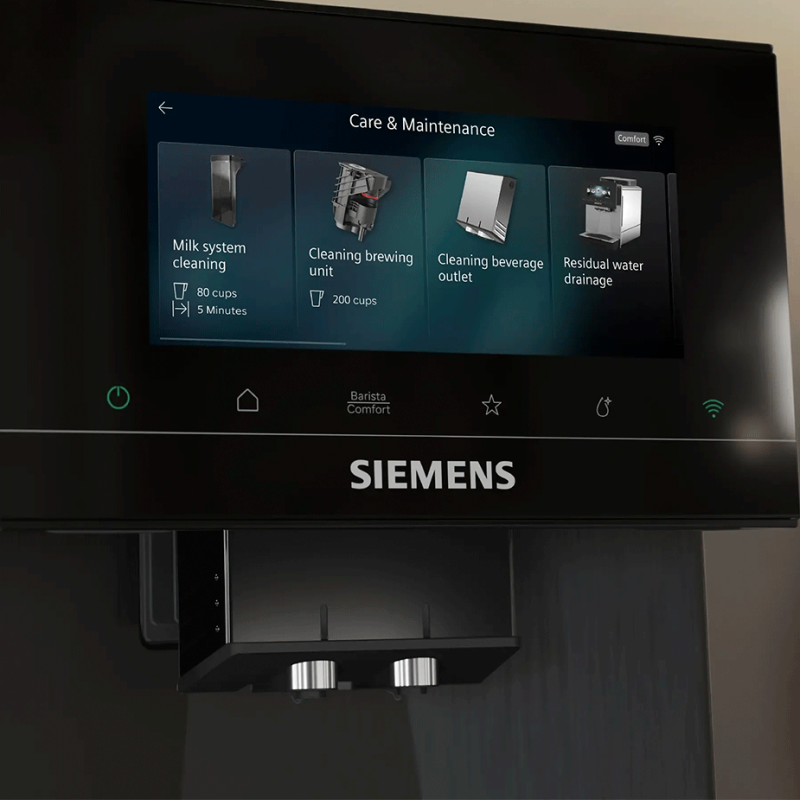 Siemens TQ927E05 EQ900 Espressomaskine Inkl. Plejepakke & 2x1kg Rigtig Kaffe Hele Kaffebønner
