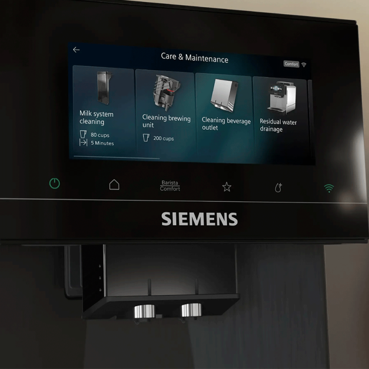 Siemens TQ927E05 EQ900 Espressomaskine Inkl. Plejepakke & 2x1kg Rigtig Kaffe Hele Kaffebønner